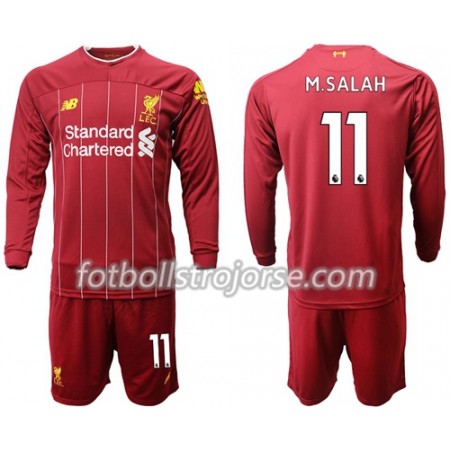 Liverpool Matchtröjor M.Salah 11 Barn Hemma Fotbollströja 2019-2020 Långärmad Liverpool Matchtröjor M.Salah 11 Barn Hemma Fotbollströja 2019-2020 Långärmad